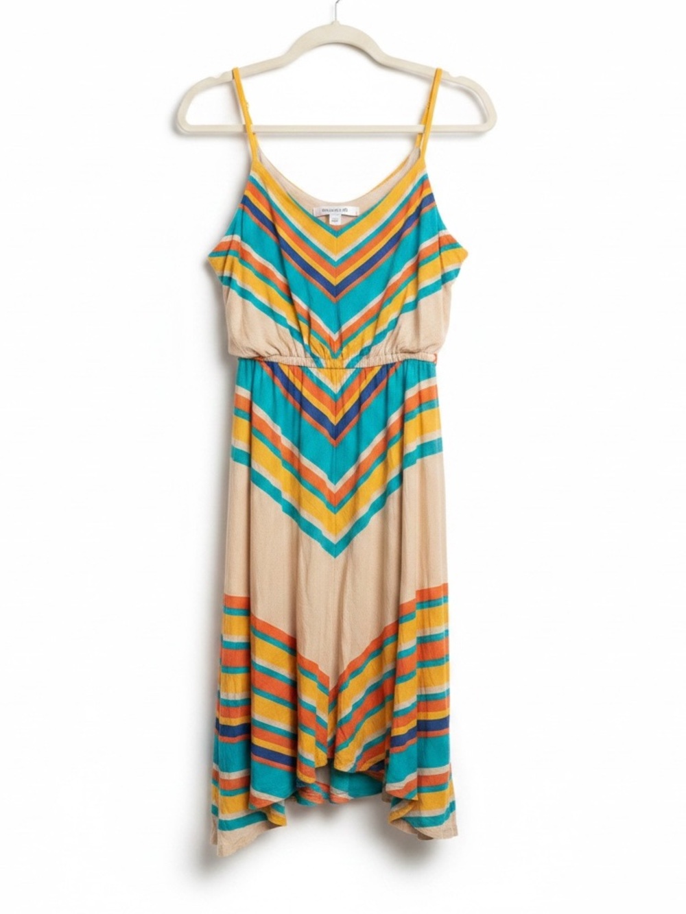 Forever 21 Striped High-Low Maxi Dress Size Large Boho Summer